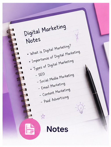 Handwritten notebook page used for quick revision